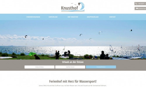 FeWo-Themes Website Knusthof