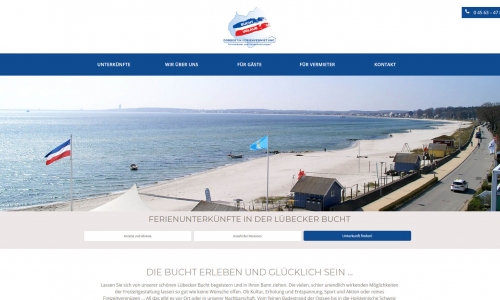 FeWo-Themes Website Bucht Urlaub