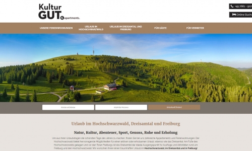 FeWo-Themes Website Kulturgut Apartments