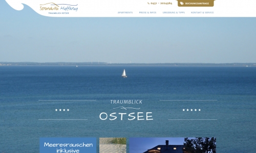 Website Strandvilla Ostsee